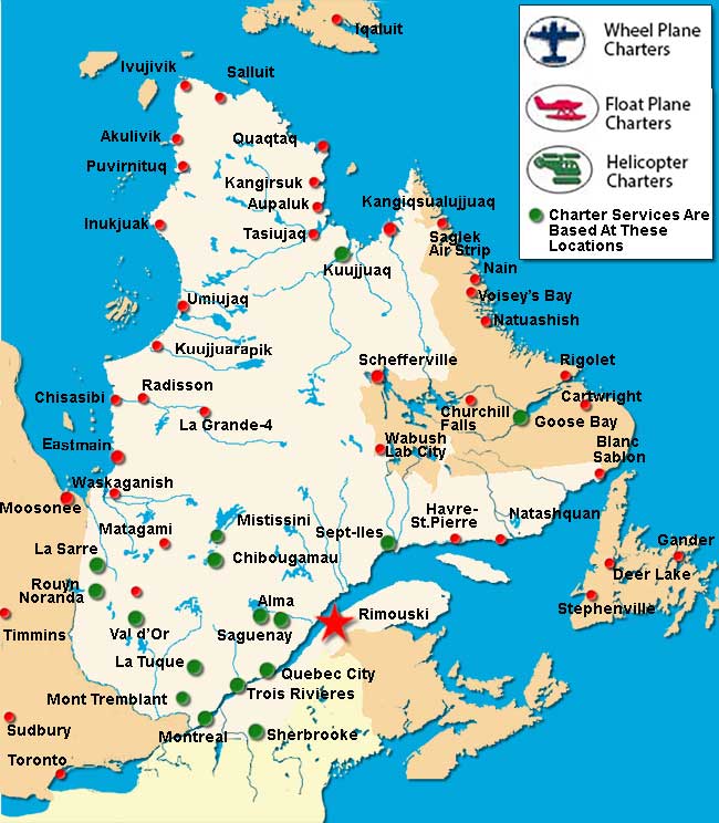 Rimouski Charter Flights